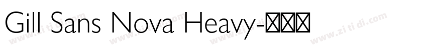 Gill Sans Nova Heavy字体转换